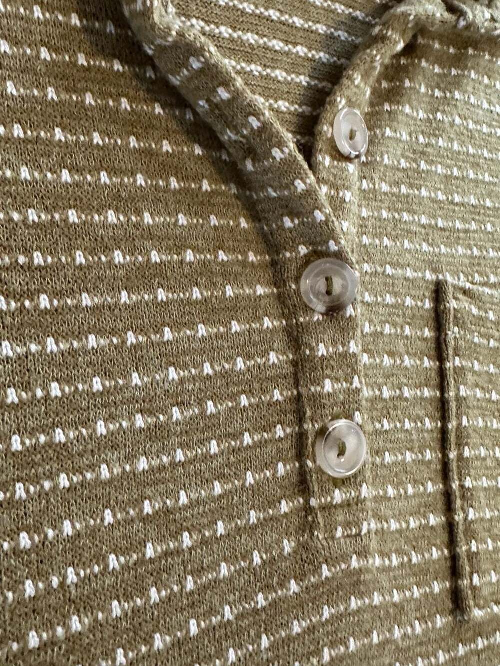 Gilli Olive Green Textured Retro Sporty Polo Collared Preppy Mini Dress Size S - Picture 7 of 10